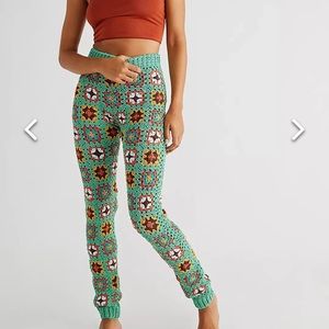 SOLD NWT Free People Crochet Leggings